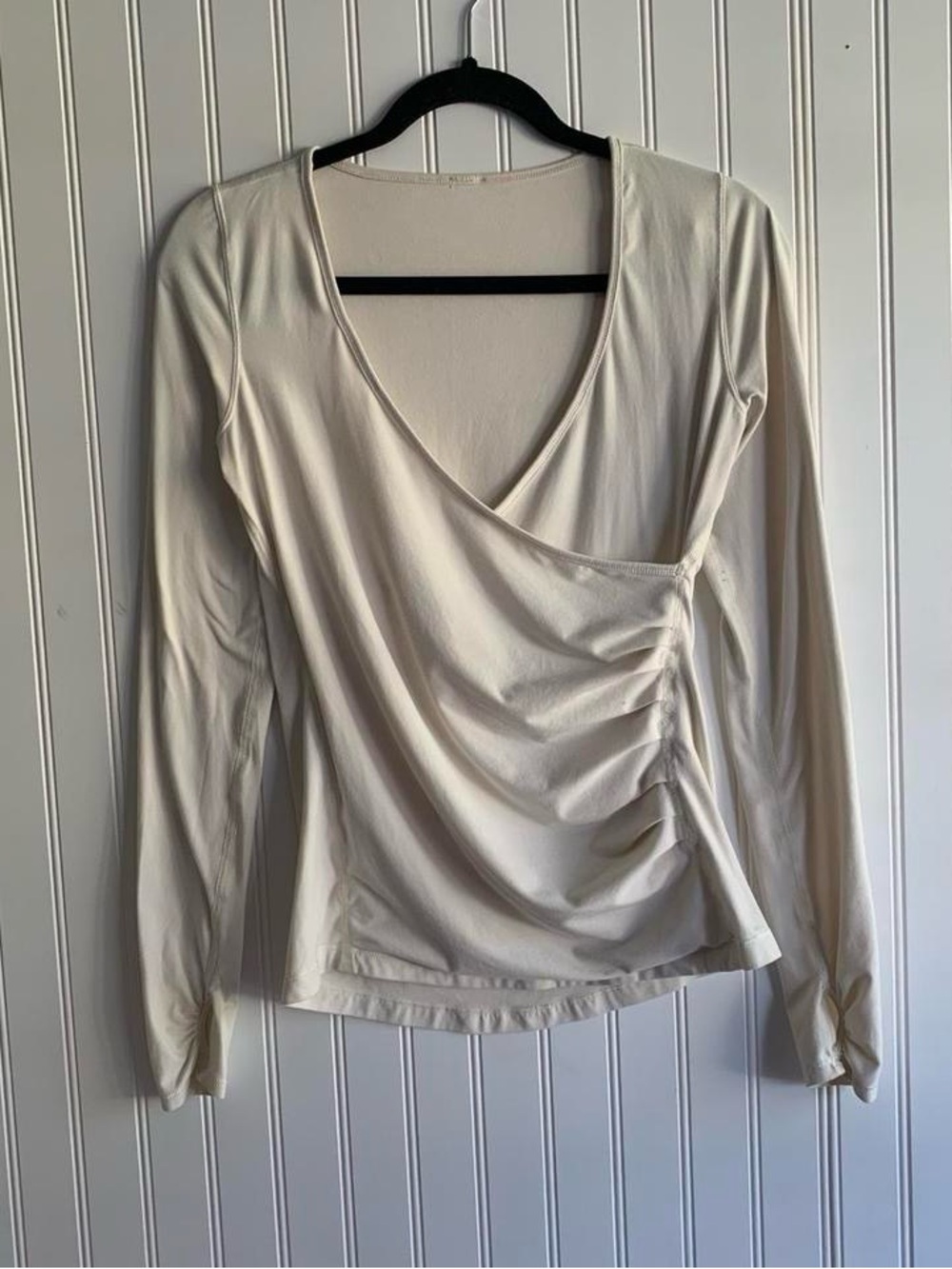 Lululemon Full Freedom Nulu Wrap Long Sleeve White / cream color